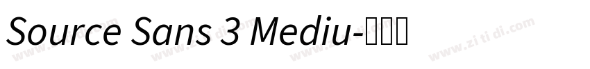 Source Sans 3 Mediu字体转换 Source Sans 3 Mediu字体转换